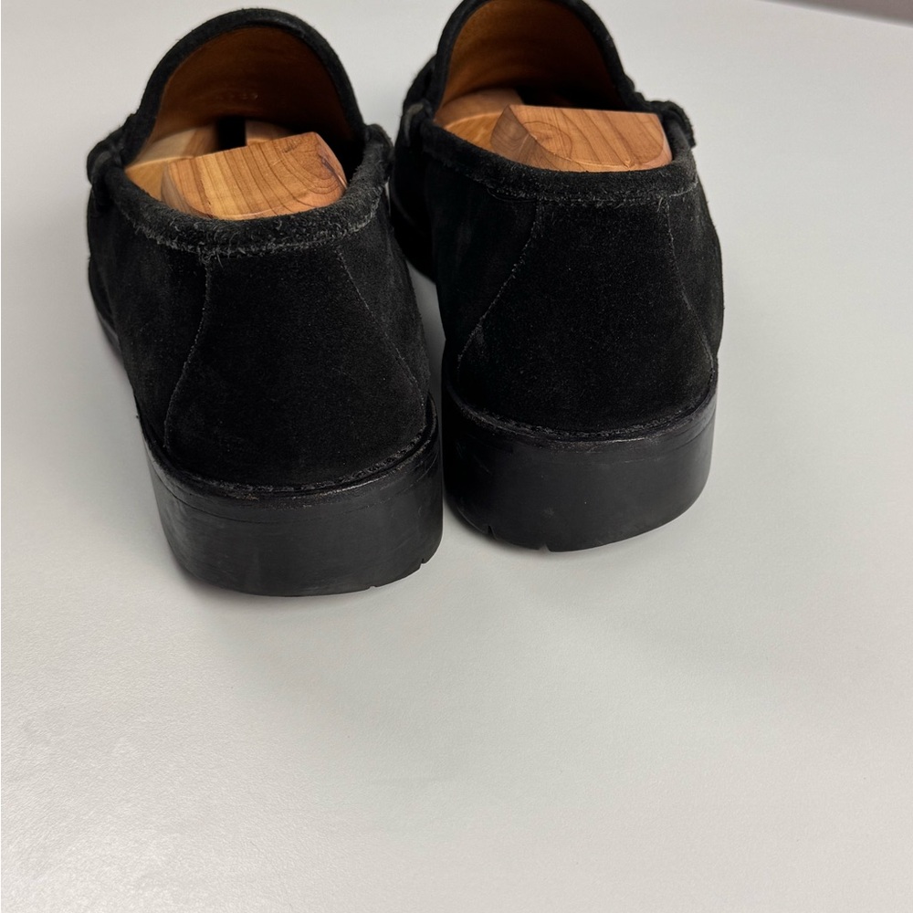 Gucci Mens Horsebit Black Suede Leather  Loafers Shoes Size 10.5 - Picture 10 of 17